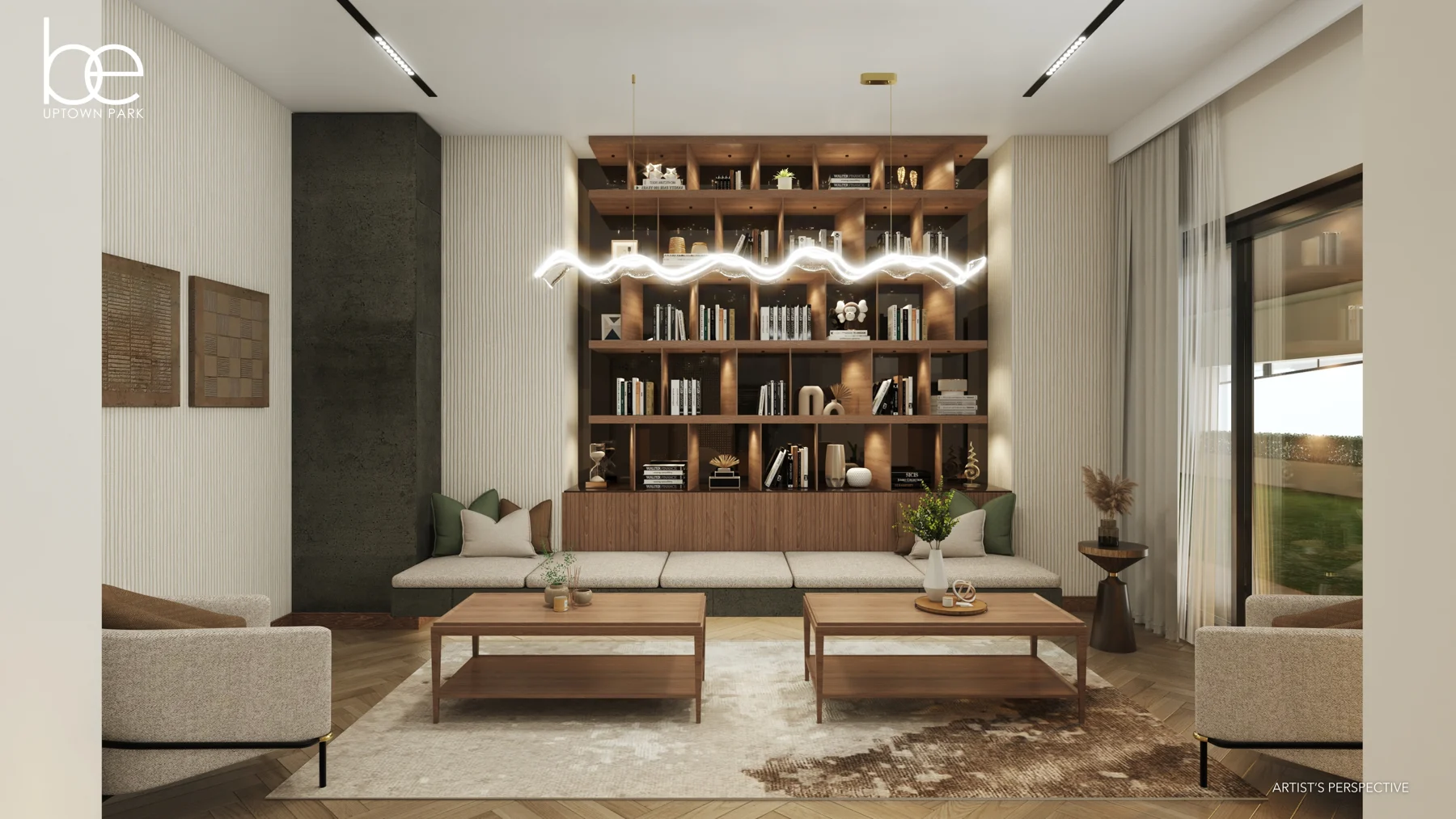 The Veranda residential lounge, artist’s perspective